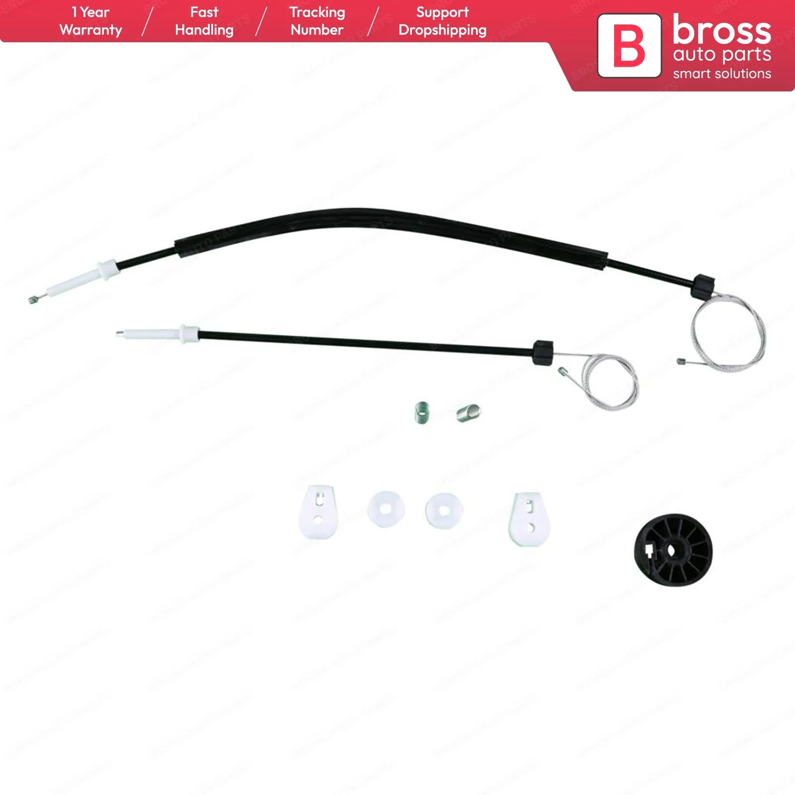 BWR679FBA electric window lift repair kit rear left door for Peugeot 307 Cabriolet CC 2003-2008 ship France