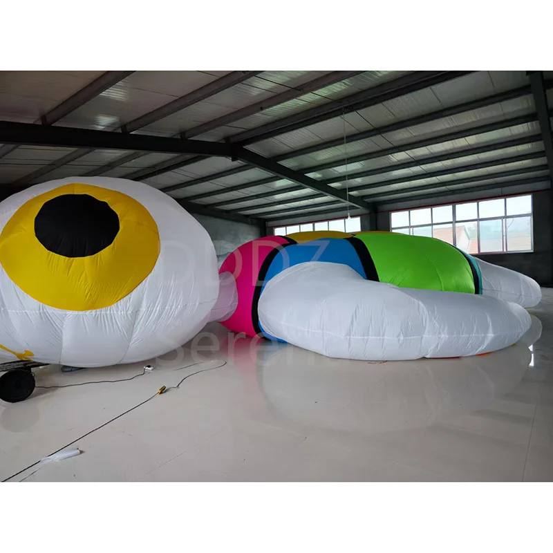 LED 6M Sea Turtle Kite Line Laundry Soft Inflatable Pendant Ripstop Nylon Fabric Show Kite in round corner LED super high bright