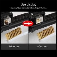 3D Printer Nozzles Cleaner Brass Brush Wrench Tweezers 17PCS Set with 0.15/0.25/0.35/0.4/0.5mm Cleaning Needles Package