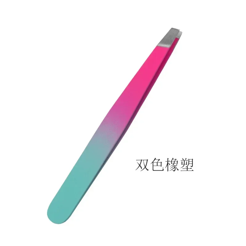 ステンレススチールローズゴールド眉毛ピンセット - 顔の脱毛美容メイクアップツール