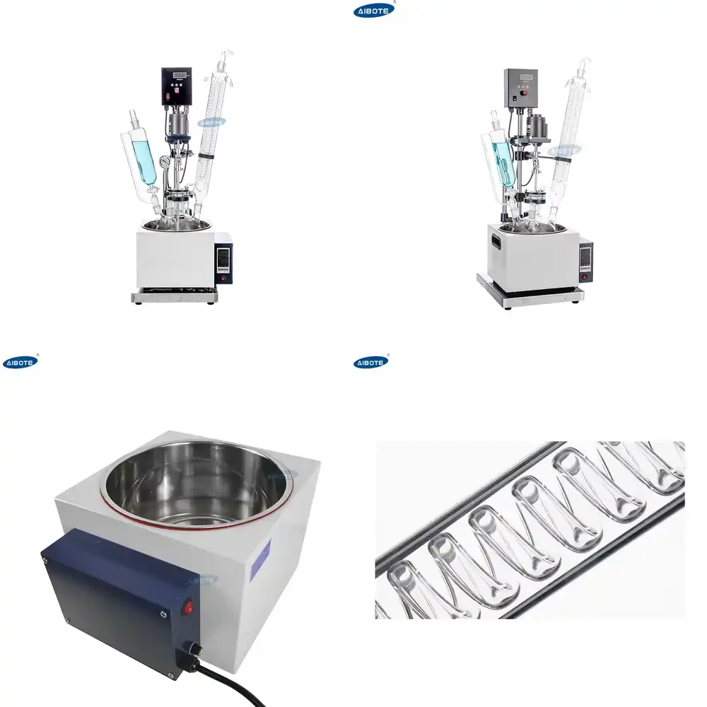 

2L Laboratory Stirring Water Oil Bath Stirring Electric Heating Reactor Glass Reactor