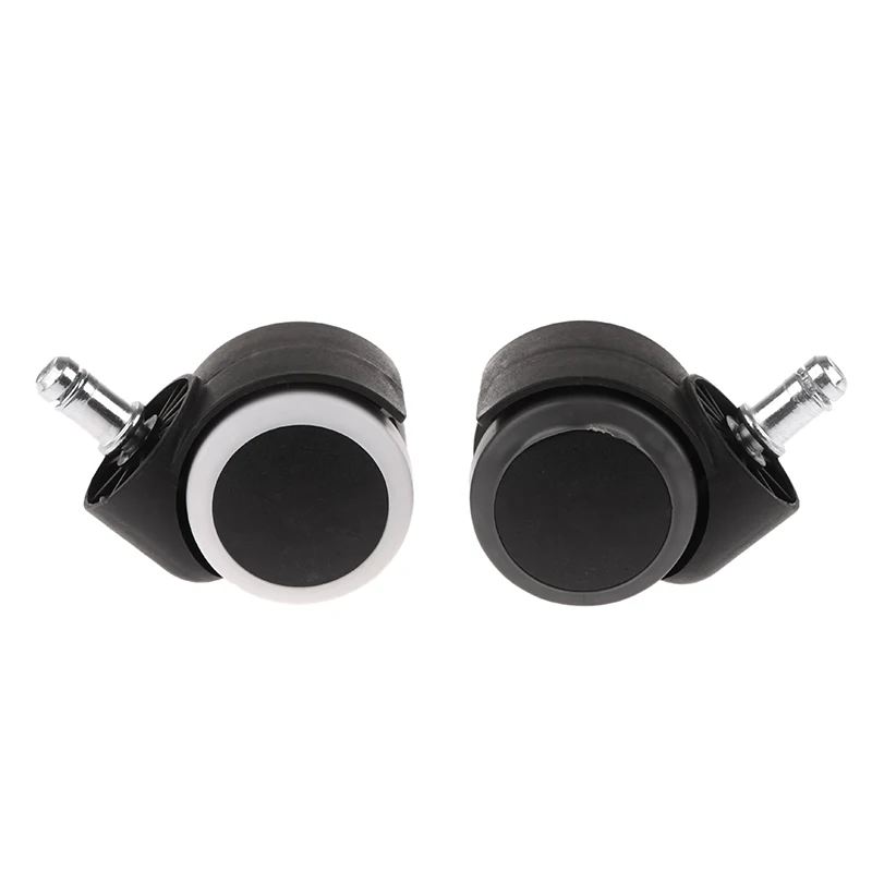 5/1PCS Chair Wheels Caster 11mm universal Replacement Soft Desk Caster for Work Chair Heavy Duty Safe Rolling Office Chair Wheel