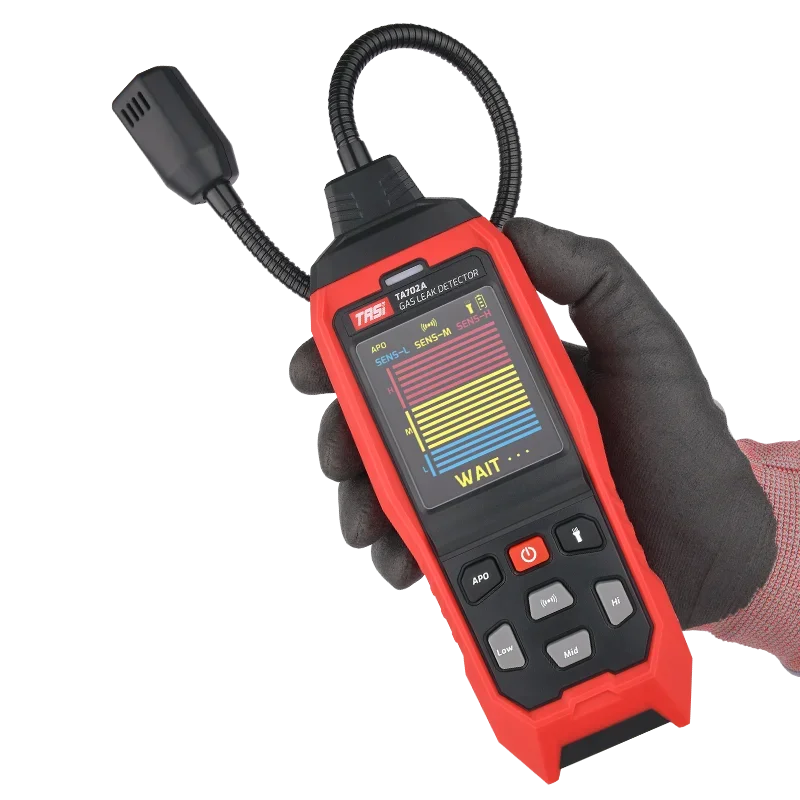 TASI TA702A/702B Gas Leak Detector Propane CO Hexane Methane Combustible Natural Tester Gas Analyzer 9999 PPM 20% LEL