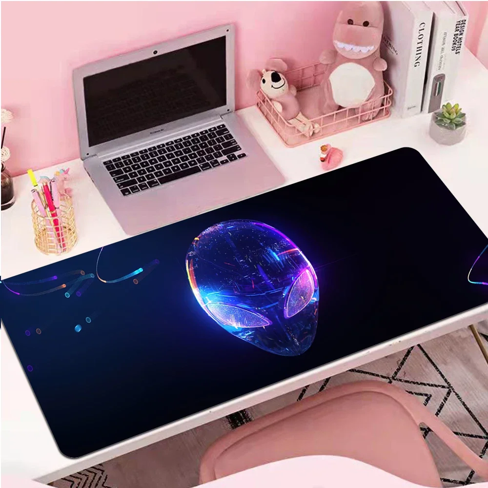 Anime Mouse Pad Dell Alienware Gaming Setup Anti-slip Natural Rubber PC Keyboard XXL Desk Pad almohadilla para raton Accessories