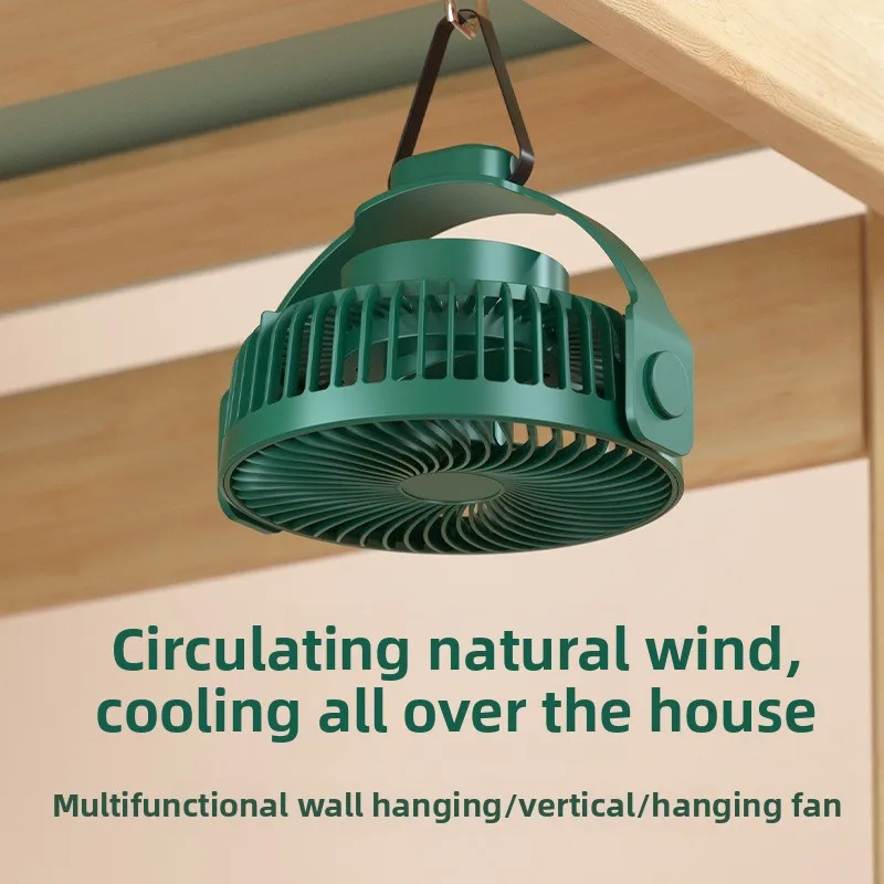 2026-hot sell Portable Ceiling Fan Mini Usb Charging Small Fan Mini Silent Electric Fan Camping Household ABS Material 2 Gears A