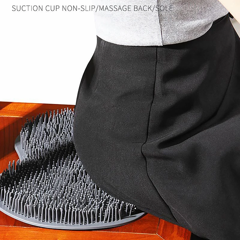 Rub Back Brush Bathroom Non-slip Wash Foot Pad Massage Shower Mat with Sucker Bath Massage Foot Exfoliating Brush Pad