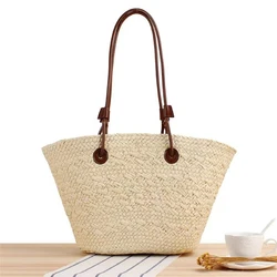 Tote Bags for Women Luxury Designer Wicker Handbags Beach Bags 2024 Fashion Trends Large Capacity Crossbody Straw Bags