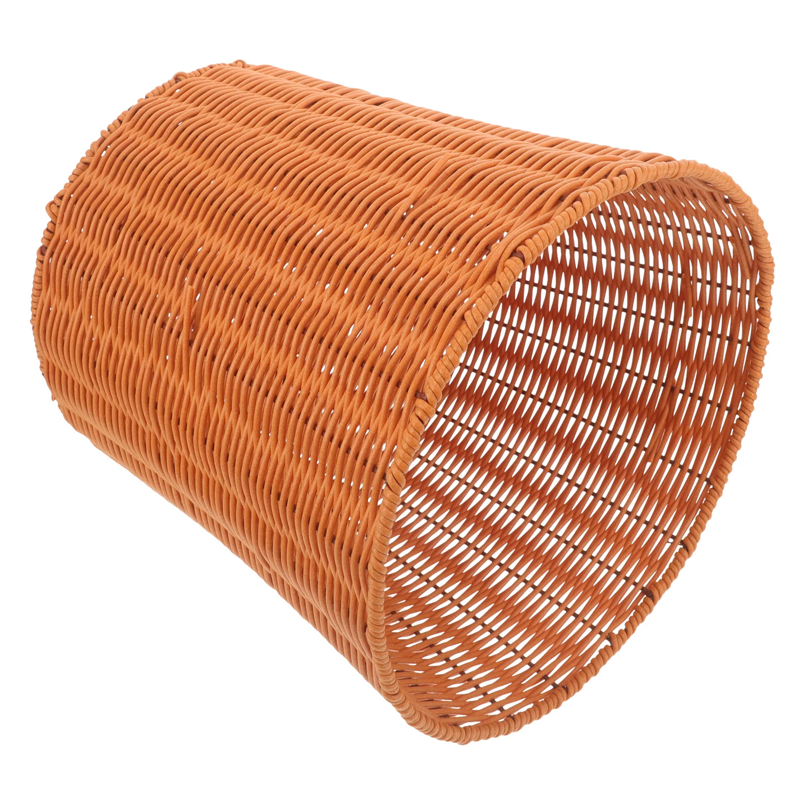 

Rattan Trash Woven Waste Basket Kitchen Storage Container Garbage Bin Household Weaving Wastebaskets ganizer