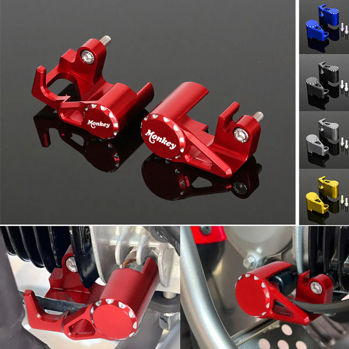 

Аксессуары для мотоциклов 3D CNC 6061, алюминиевый датчик температуры O2, защитная крышка для HONDA MONKEY 125 JB03