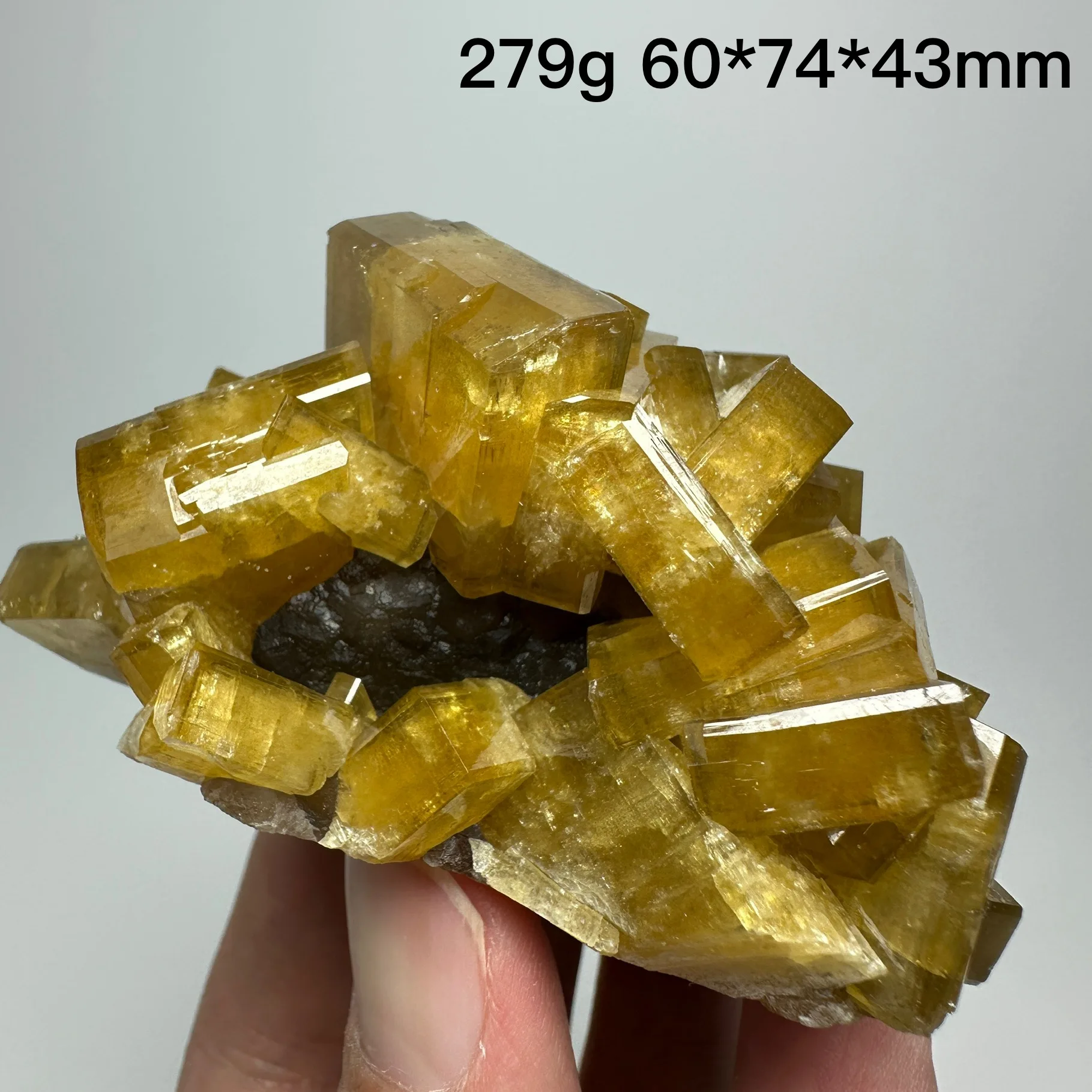 Natural Crystal Cluster jiangxi Yellow Barite Raw Mineral Specimen Quartz Rock Healing Stone Home Decor Gift