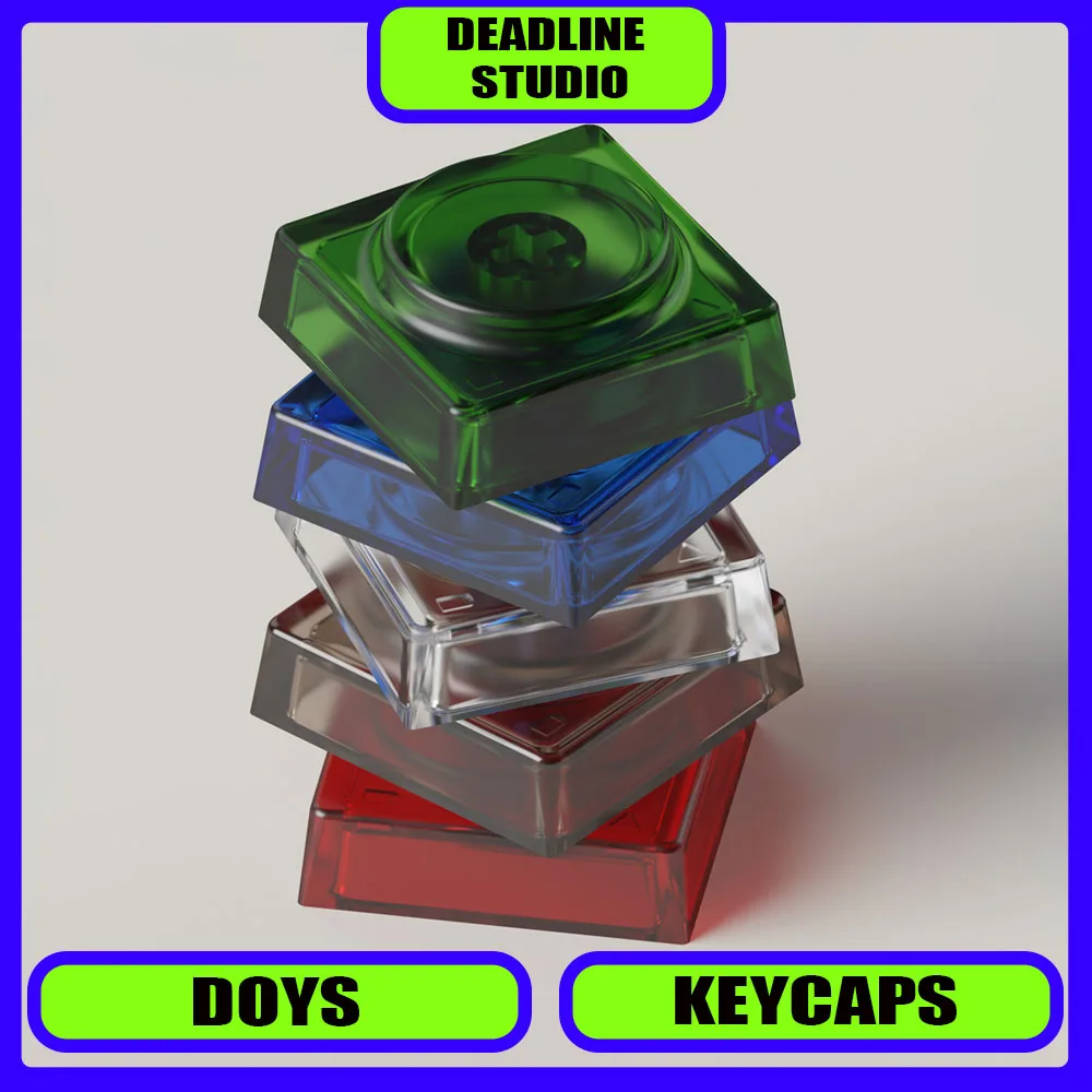 

DOYS 3C Block Keycaps Mechanical Keyboard Set Transparent Frosted Building 32/14/33 Custom Keycaps PC Gamer Accessories Gifts
