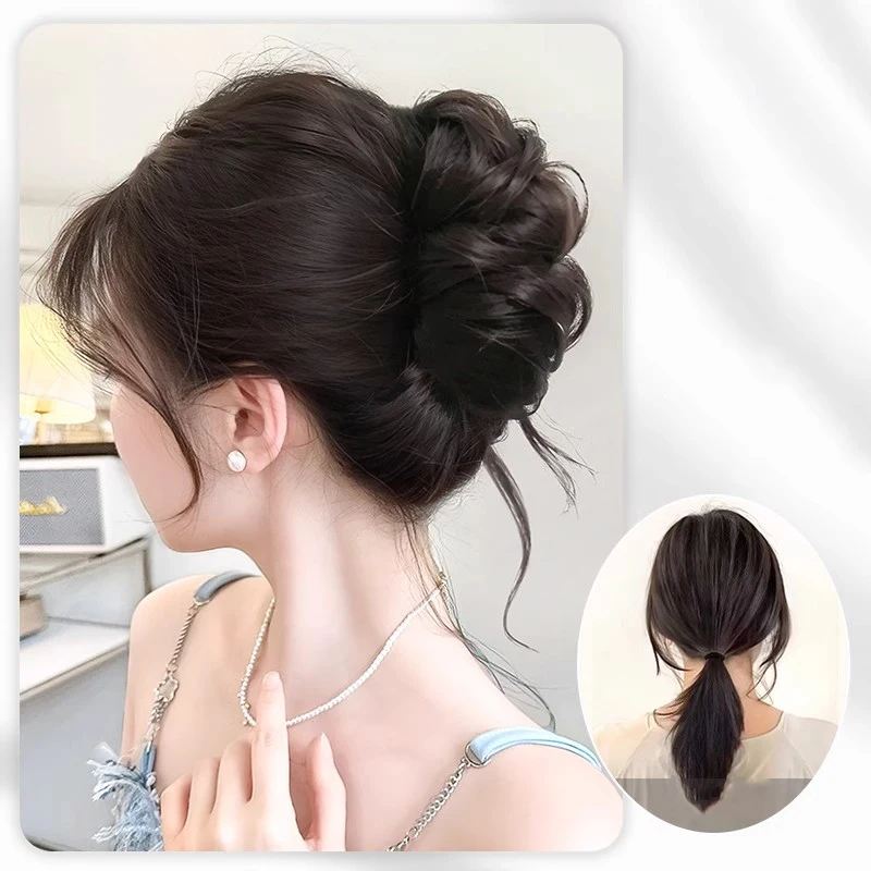 세일 가발 여성용 클립인 곱슬 가발 클립인 뱅 가발 합성 섬유