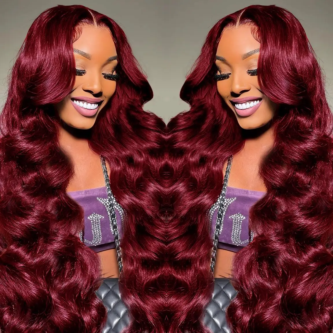 

99J Burgundy 13x4 Lace Front Wig Human Hair 13x6 Body Wave HD Lace Frontal Wigs Human Hair 200% Density Wig For Black Women
