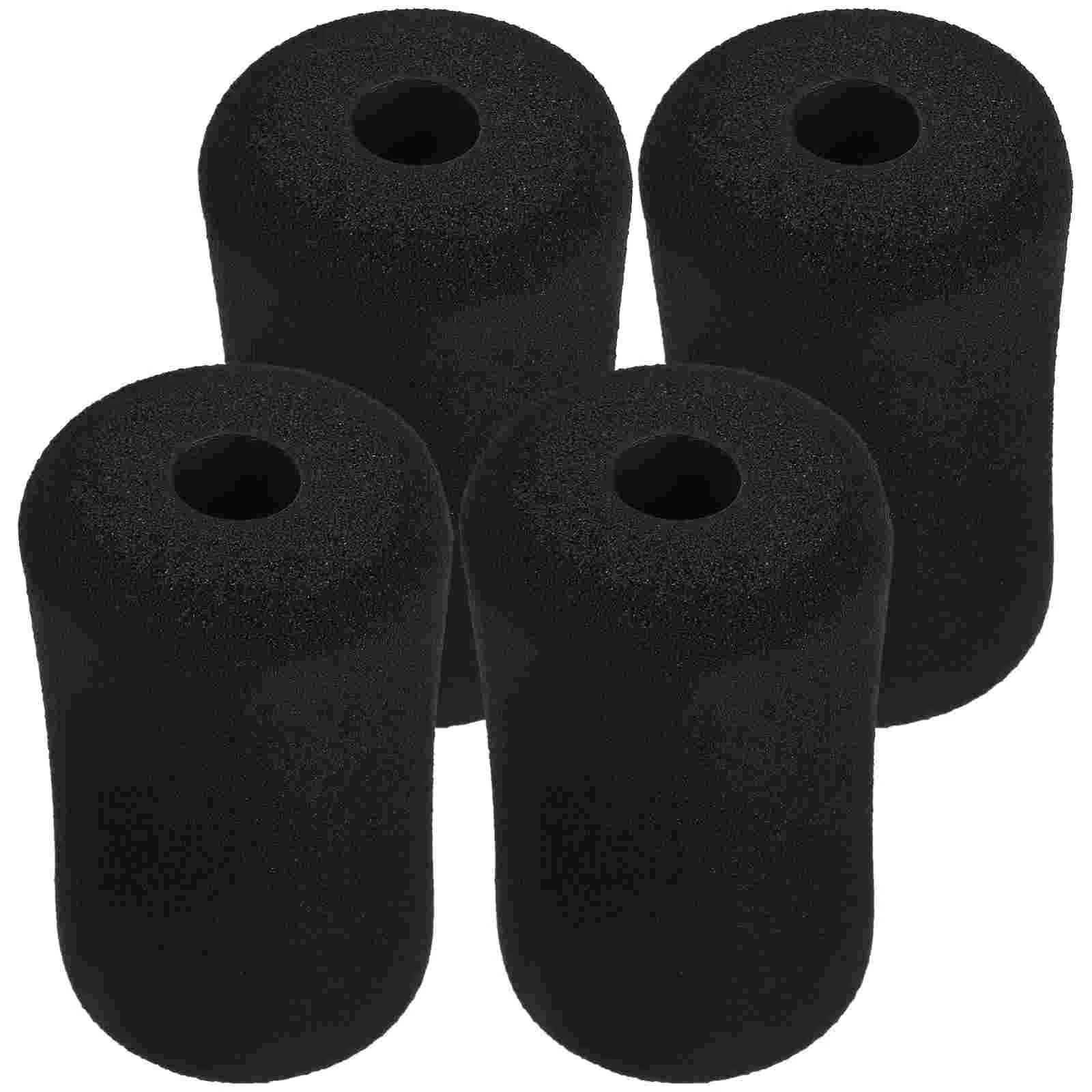 4 Pcs Sponge Cover Foam Pad Ab Training Accessory Foot Pads Gym Exercise Equipment Roller Collapsible