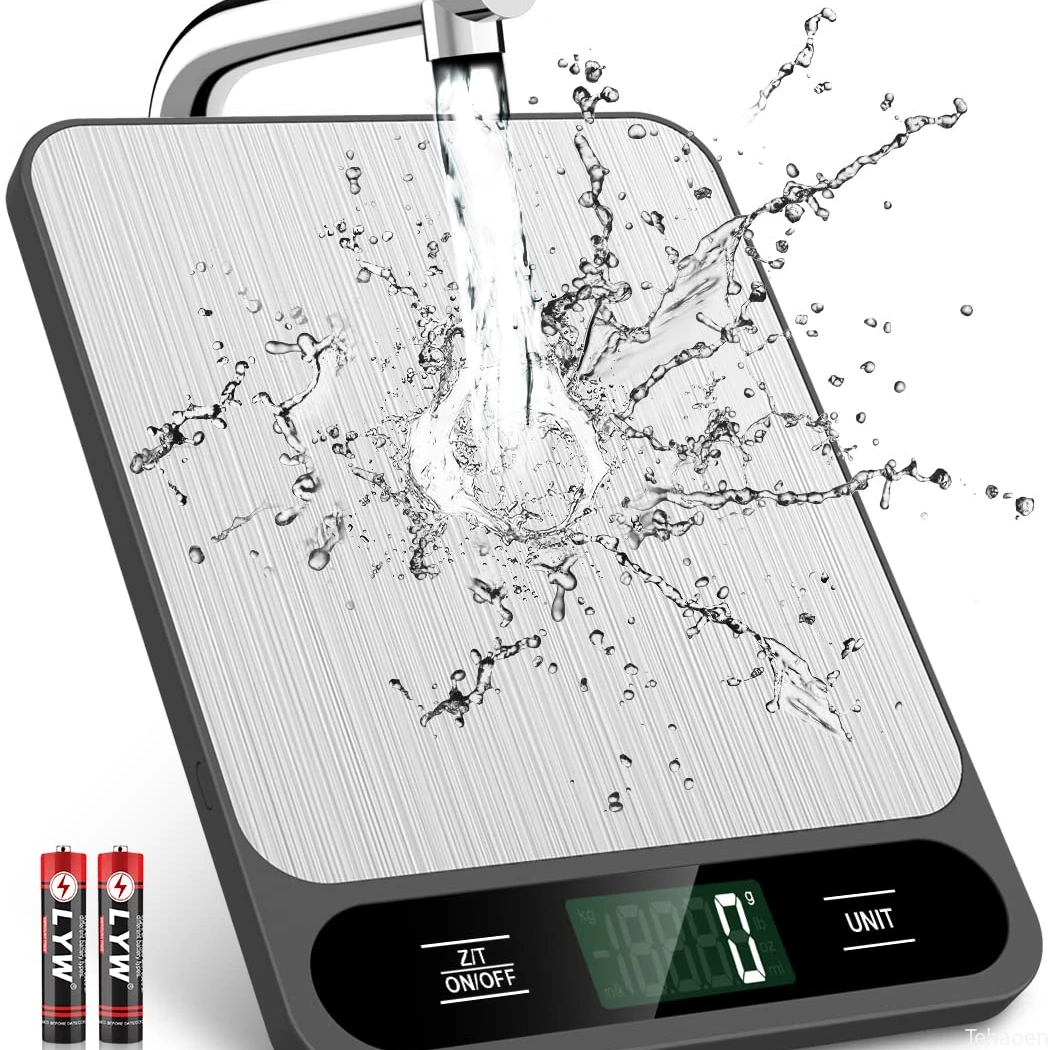 Digital Kitchen Scale LED Display 5-10kg/1g Stainless Steel Panel Electronic Scales Home Jewelry Food Snacks Weighing Baking