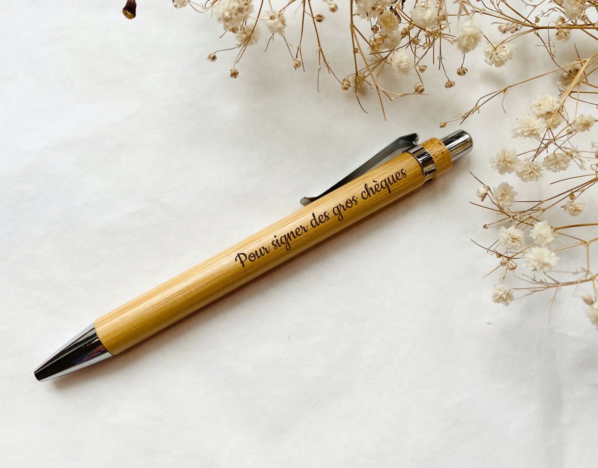 Personalized Bamboo Ballpoint Pen Custom Name Text Logo Pens Black Ink  Office School Writing Stationery Business Signature Pen