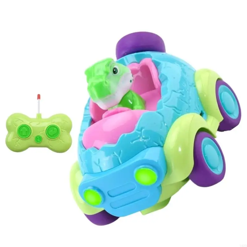 

Y88D Interactive Remote Control Dinosaur Vehicle Easy to Control For Toddler With LED Light and Music Fine Motor Skill Toy