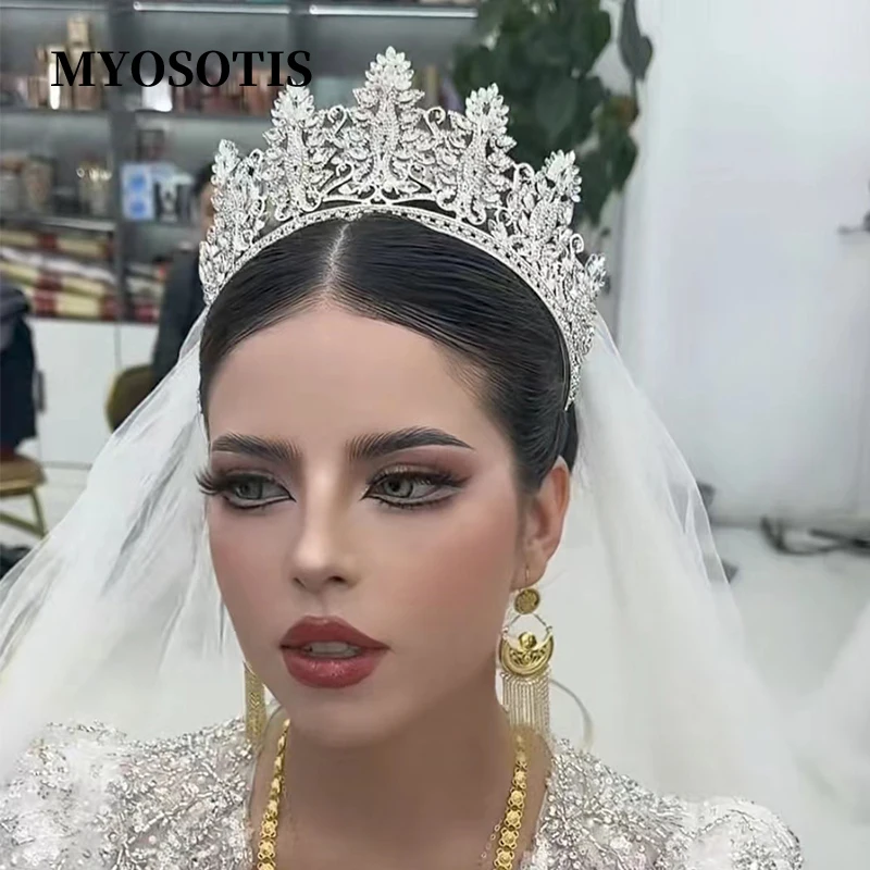 

Большая тиара с цирконием, корона, подарок на день рождения, диадема для невесты, вечернее платье для ужина, повязка на голову, свадебные аксессуары, свадебные украшения для волос