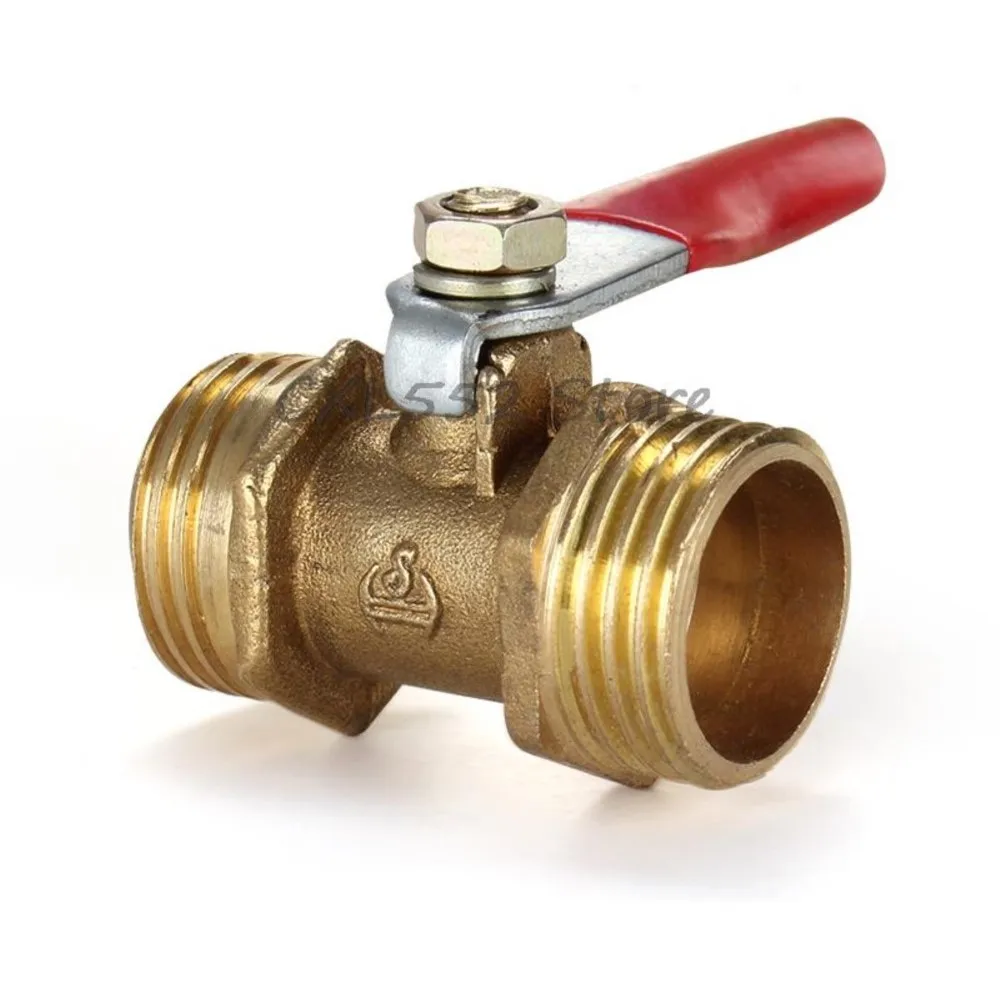 

1Pc 1/8" 1/4" 3/8" 1/2" Male Thread Full Ports Brass Ball Valve Two Way Connection Air Water Gas Plumbing Fittings