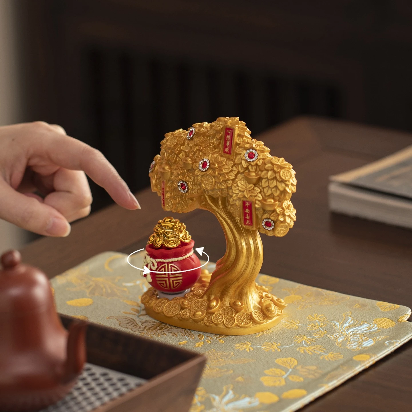 Fortune Tree Decoration Office Workstation Desktop Money Tree Decoration Store Relocation Opening Birthday Gift