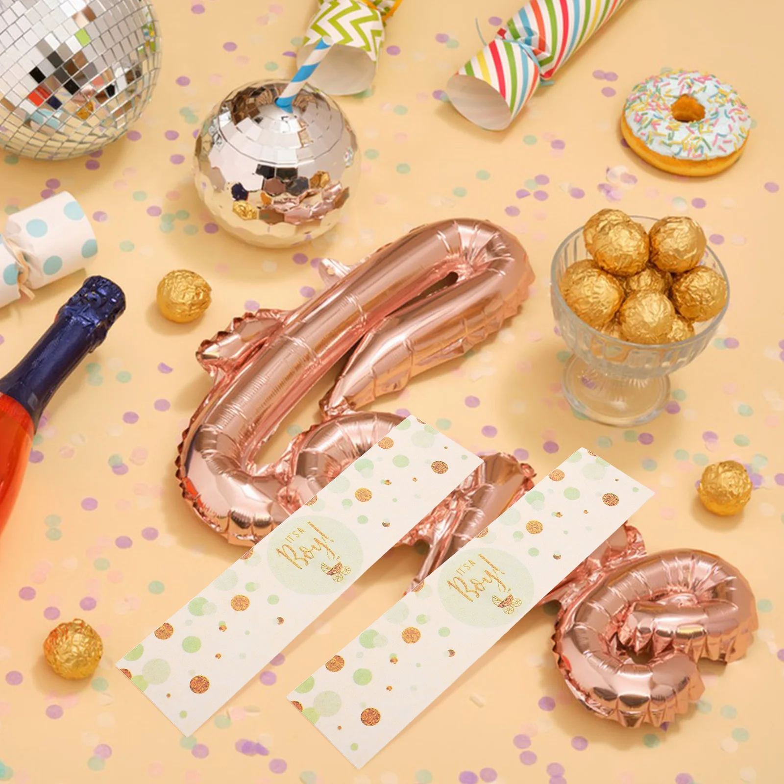 

36Pcs Water Bottle Stickers Party Decoration It's A Boy Theme Kids Birthday Baby Shower Beverage Labels Dishwasher Safe