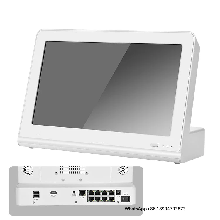 8CH POE NVR with XMEYE for Store Security Network Video Recorder IP Camera System & LCD  for Shop & Register Recording