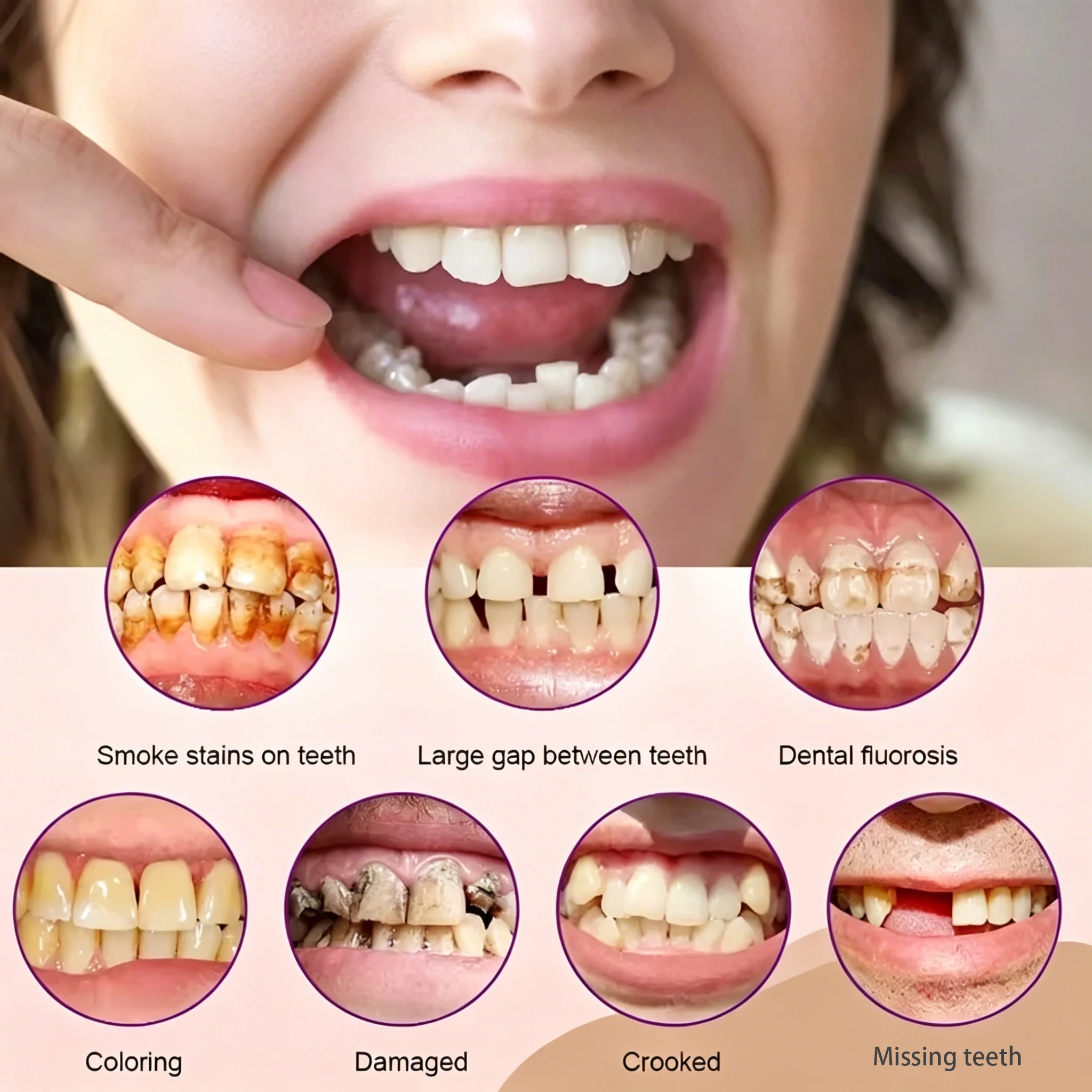 2026 New Soft Silicone Upper&Lower Dentures Comfort Realistic False Teeth Bright Smile Teeth Appliance for Adults