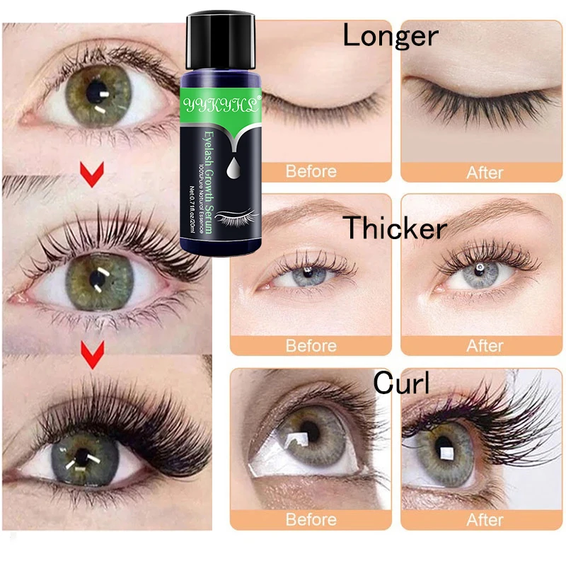 Eyelash Growth Eye Serum 7 Day Eyelash Enhancer Longer Fuller Thicker Lashes Eyelashes and Eyebrows Enhancer Eye Care