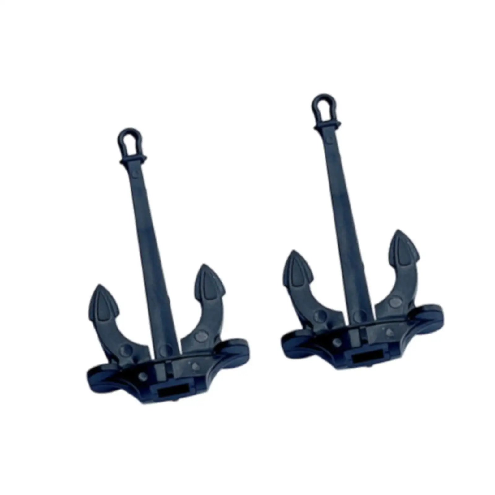 2 Pieces RC Boat Anchors Movable Tiny Nautical Ship Model Marine Parts Miniature Anchors Rod Anchor Rod for Adults and Kids