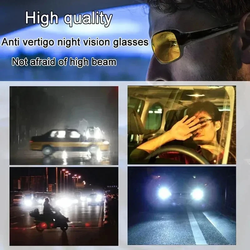1/3/5Pcs Day And Night Car Enhanced Light Glasses Eyewear Vision Driver Glasses Anti Glare Night Vision Driver Goggles Night
