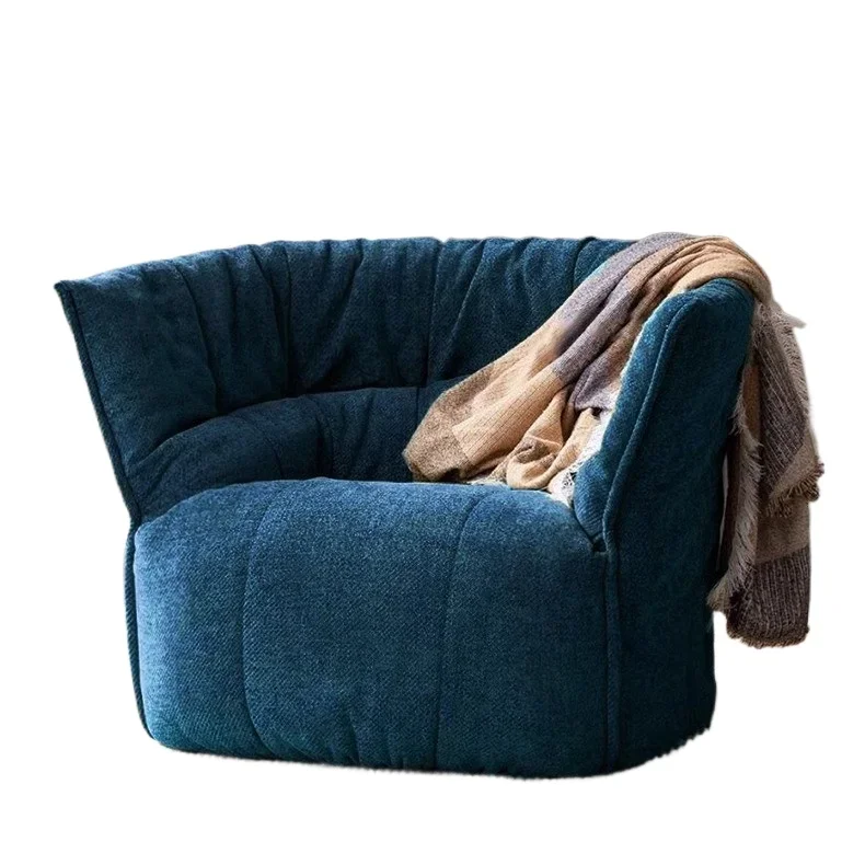 

Single chair sofa bedroom living room medieval single creative fabric retro leisure chair lazy