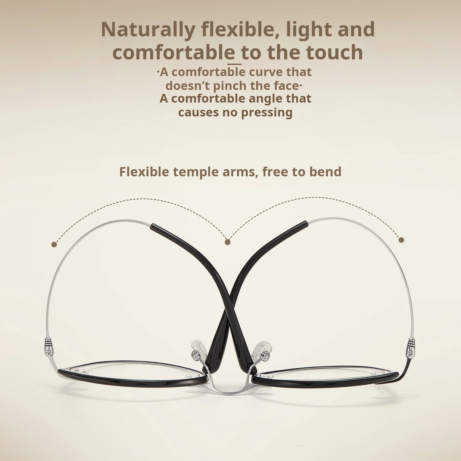 TFTB Fashion Trend Titanium Alloy Women Cat Eyes Rimless Optical Prescription Glasses Retro Exquisite Elegant Recipe Eyeglasses - view 6