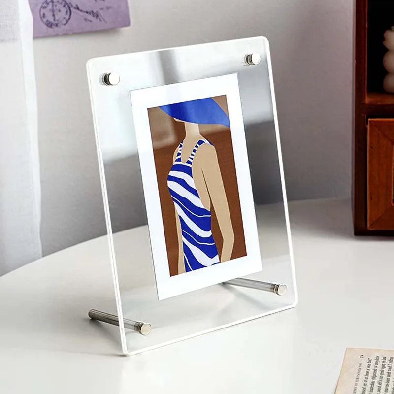 Acrylic Homestay Frame Office Desktop Fashion Modern Frame Decoration Hotel Creative Home Decor Marcos De Fotos Lsxk