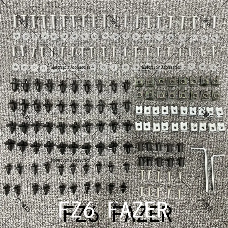 Fairing Bodywork Kit Bolts Screws For Fit For YAMAHA  FZ6 FAZER 2004-2010