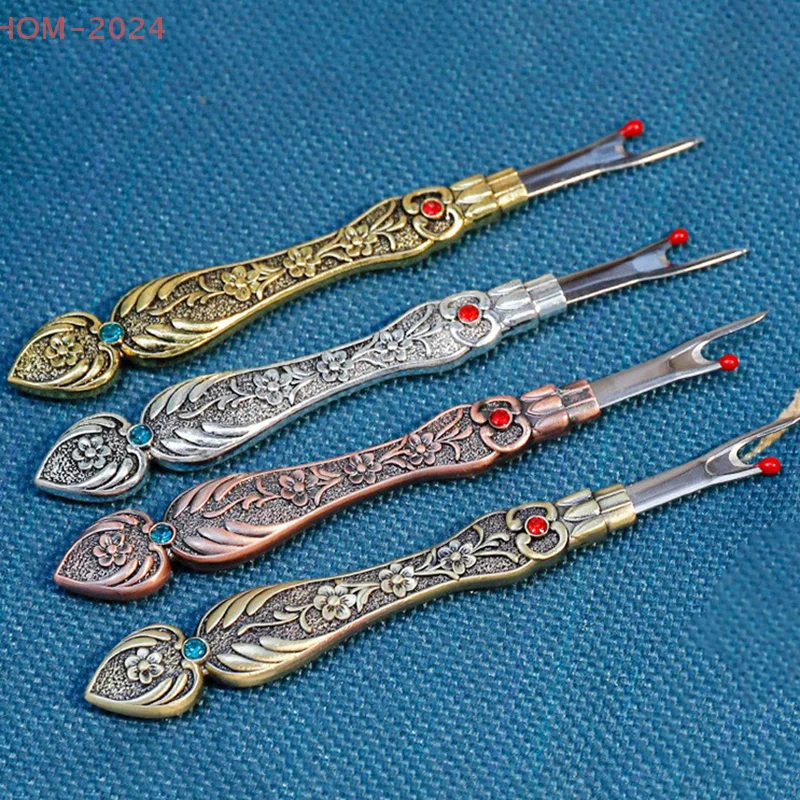 Retro Seam Rippers Filo Unpicker Strumento per cucire Rimozione filo per cucito Creazione Ricamo Strumenti per ricamo