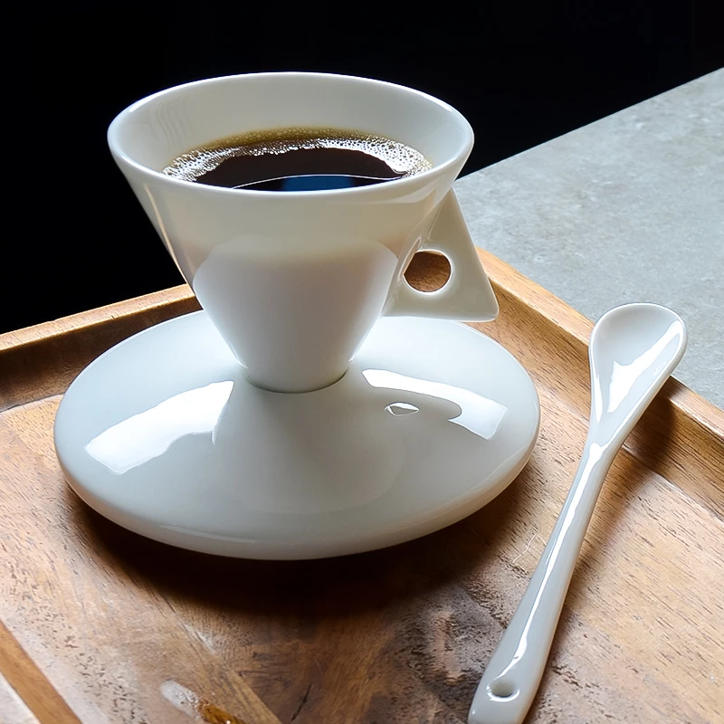 Bone china hand brewed coffee cups and saucers set espresso share ins style personality small cup exquisite highValue