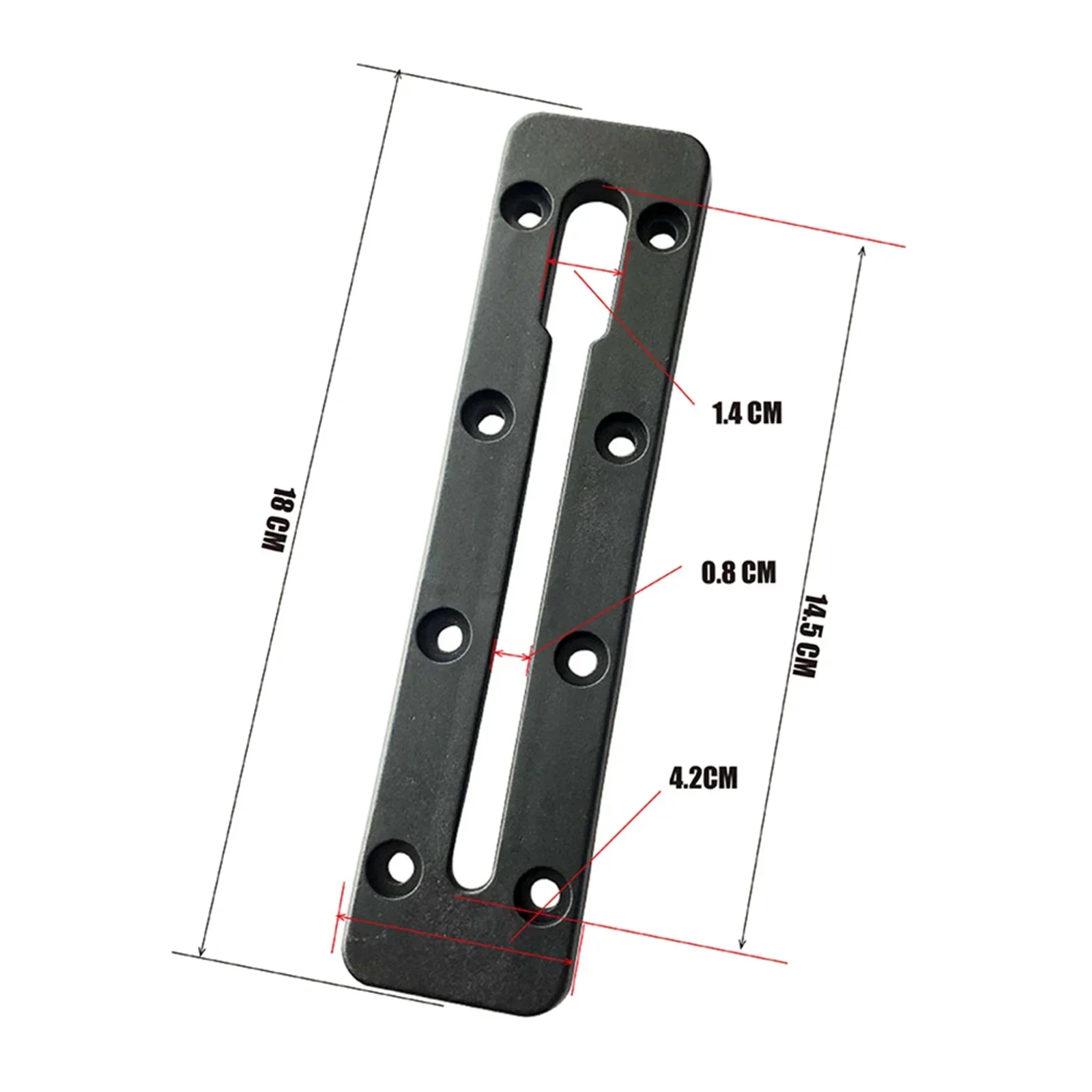 Kayak Rail Bracket Accessories Fishing Rod Bracket Mounting Base Bracket Slide Track Rails Brackets Boat Accessories