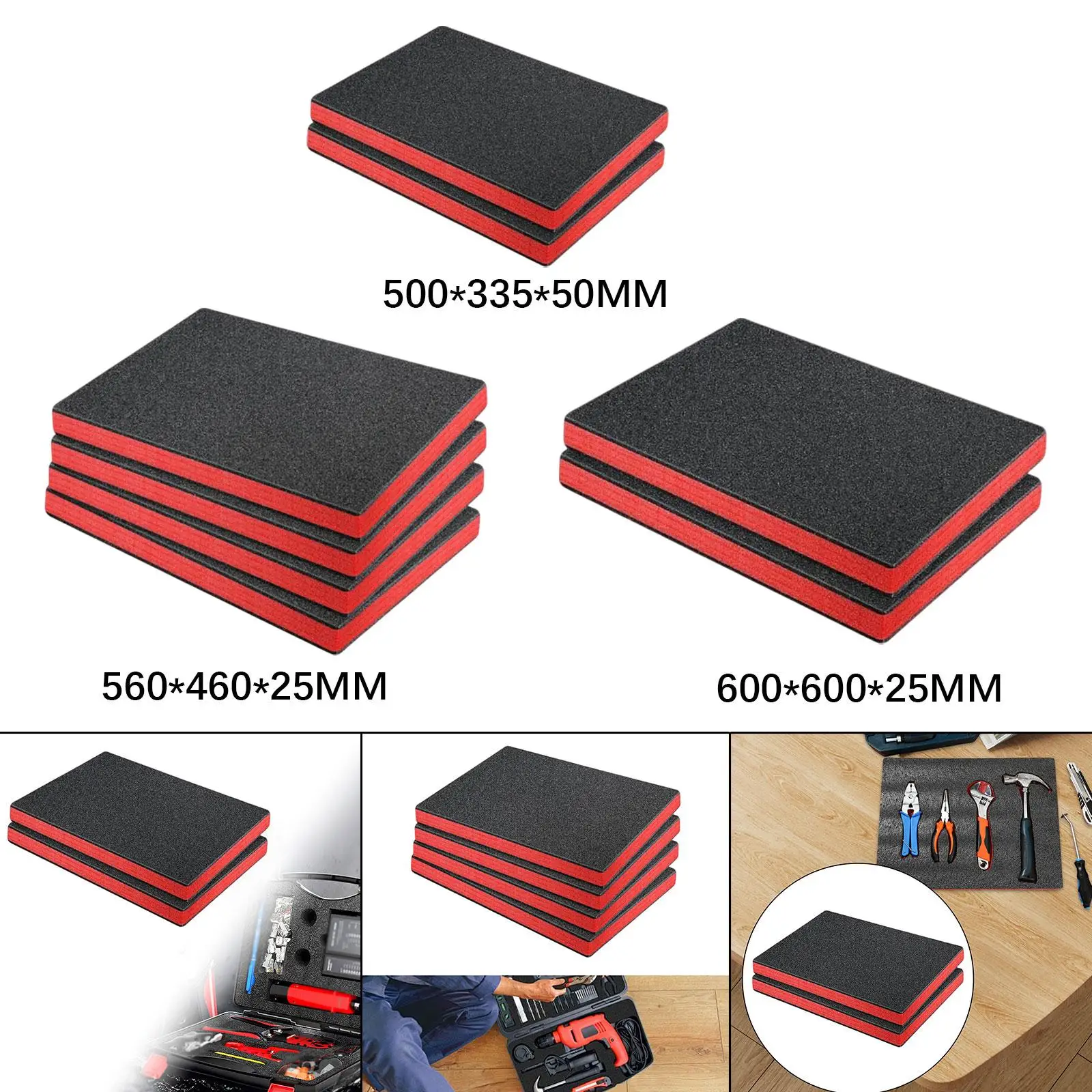 Foam inserts for tool boxes, tool box lining, polyethylene foam sheets, foam