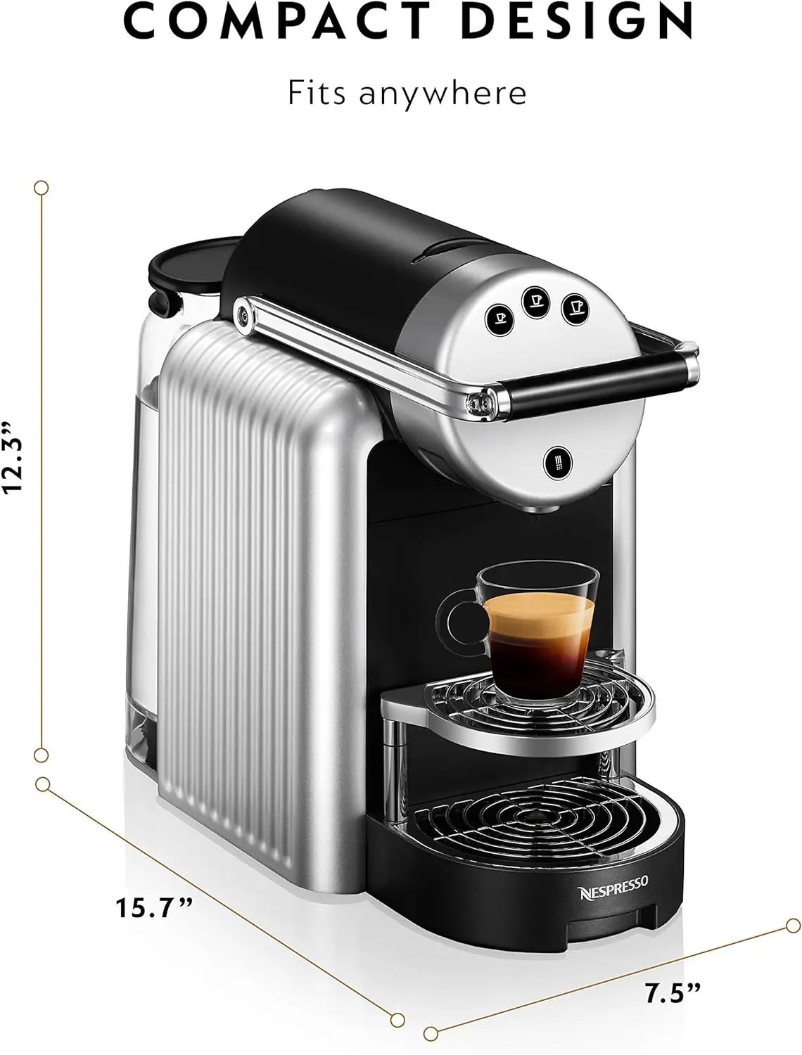 Nespresso Professional Coffee Maker Starter Bundle, Zenius Professional Coffee Machine, Presentation Box for Nespresso Capsules