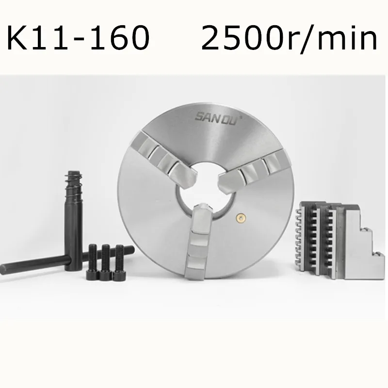 Lathe Chuck 160mm 3 Jaw Self-Centering Chuck K11-160 Manual Scroll Chuck For Small Bench Lathe From China