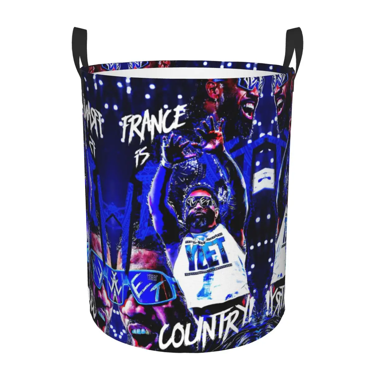 

Custom Jey Uso Yeet Laundry Basket Collapsible Retro Clothing Hamper Toys Organizer Storage Bins