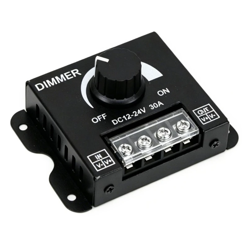 Knob LED Light Dimmer Controller 30A for Low Lighting