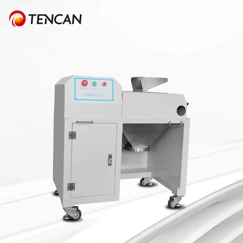 i Tencan Lab Double Roller Crusher Stainless Steel Uniform Powder Grinding for Lab Pilot Scale