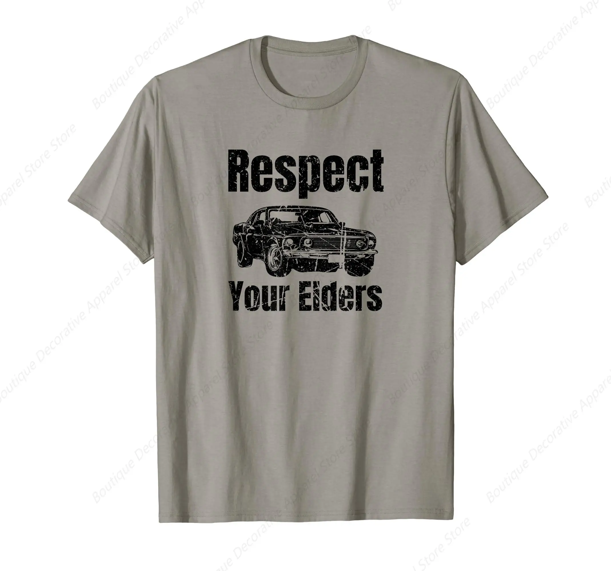 

Funny Car - Vintage Respect Your Elders Classic Muscle Car T-Shirt
