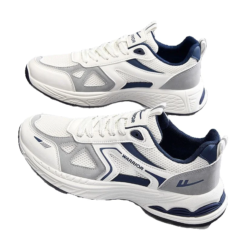 Pull-back Men's Shoes, Mesh Sports Shoes, New Spring And Summer Trendy Breathable Casual Shoes, Thick-soled Dad Shoes For Men_vogvips.com