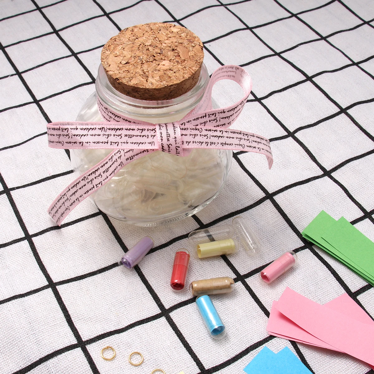 

300pcs Wishing Bottle Set Glass Message Bottles Vintage Capsule Kit With Corks For Love Notes Decor Gifts Storage Jar For