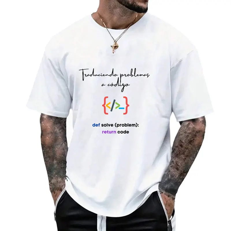 Translating problems into code Graphic T‑Shirt for Programmer Software Engineers Geek IT Developer Fan Gift Tees S-6XL