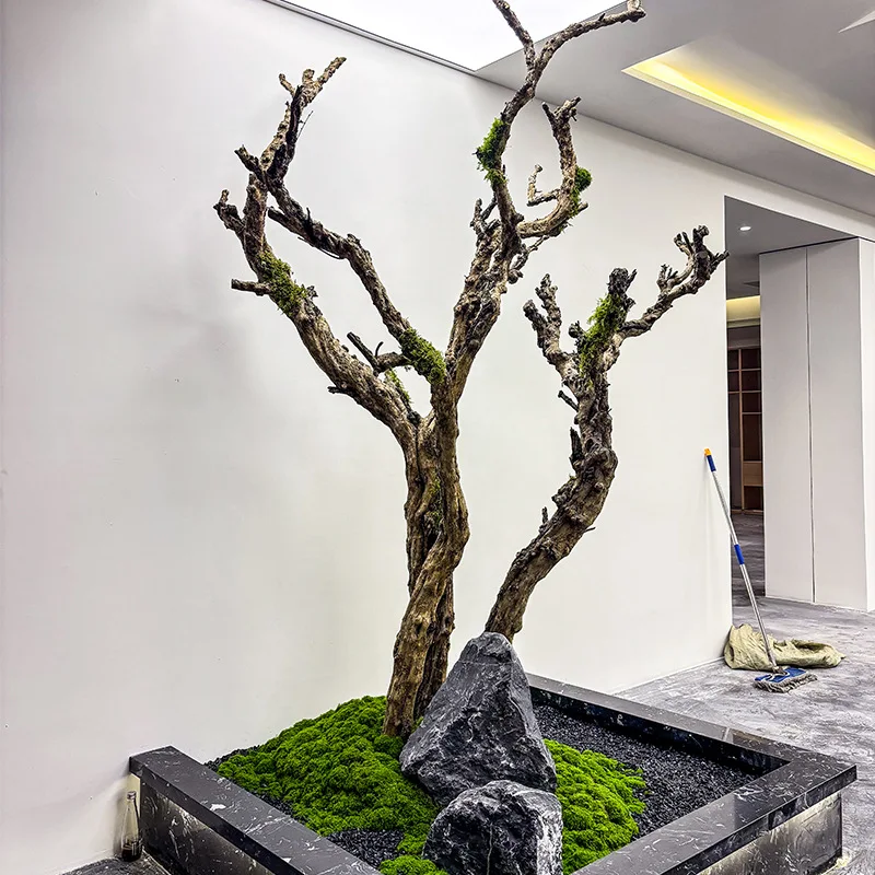 Artificial Driftwood Branches Natural Logs High Quality Eco-Friendly Indoor Plant Decoration Simulation Landscape Trees Greenery