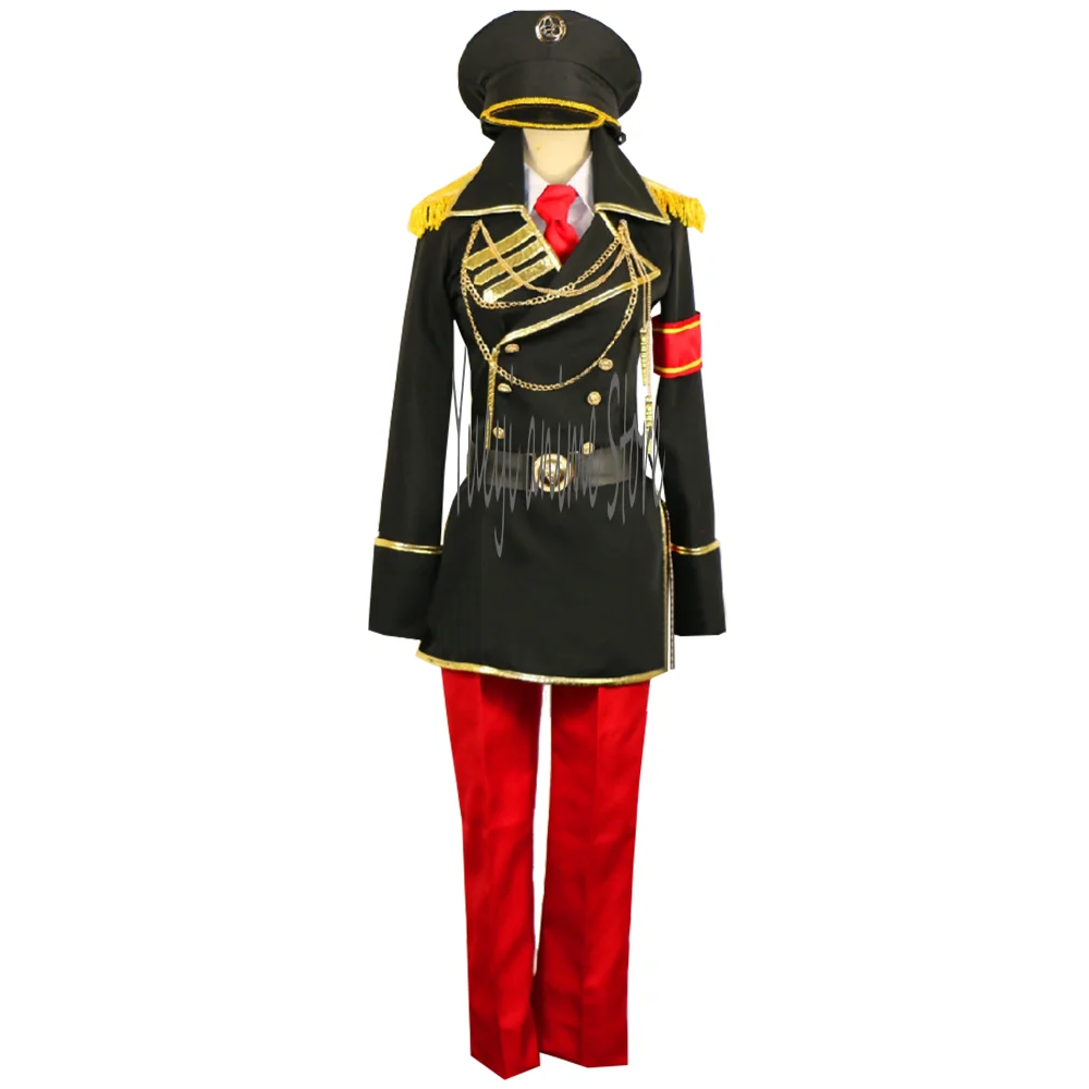 

Anime Cosplay Misaki Yata Costume men women Miltary Uniform suit Ha oween Christmas New Year Party Costume