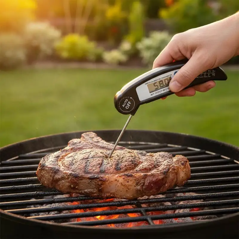 New Foldable Digital Food  Instant Read Perfect For Cooking Baking Grilling Meat Milk Temperature Check